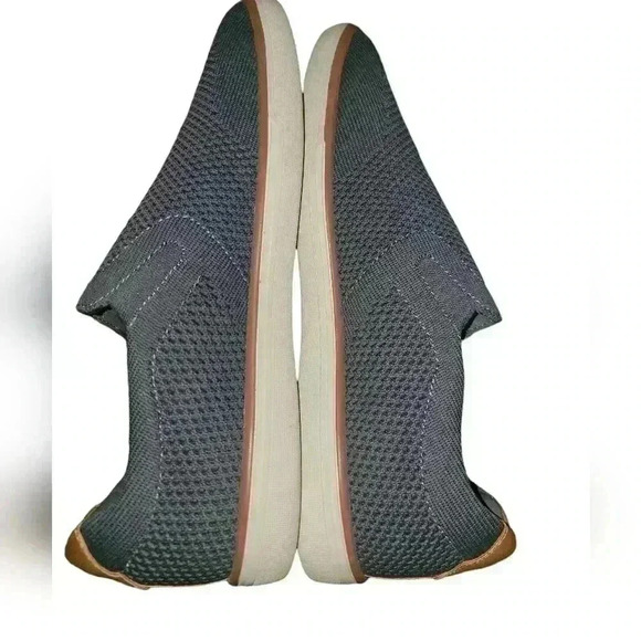 Sonoma  Dewitt Mens 7 Casual Slip On Shoes Knitted Grey W/ Ortholite Eco  Foam - Picture 3 of 8